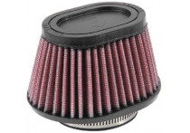K&N universeel ovaal/conisch filter 62mm aansluiting, 114mm x 95mm Bodem, 89mm x 64mm Top, 70mm Hoog