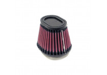 K&N universeel ovaal/conisch filter 62mm aansluiting, 114mm x 95mm Bodem, 89mm x 64mm Top, 89mm Hoog