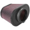 K&N universeel ovaal/conisch filter 89mm centrale aansluiting, 159mm x 101mm Top, 140mm Hoogte (RU-5, voorbeeld 2