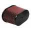 K&N universeel ovaal/conisch filter 94mm aansluiting, 254mm x 178mm Bodem, 229mm x 137mm Top, 200mm