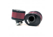 K&N universeel ovaal filter 38mm aansluiting, 30 graden flens, 102mm Hoogte (R-0642) (Set van 2)