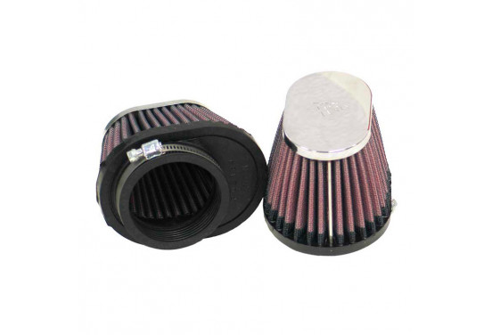 K&N universeel ovaal filter 54mm aansluiting, 102mm x 76mm Bodem, 76mm x 51mm Top, 70mm Hoogte (RC-0