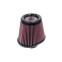 K&N Xtreme universeel ovaal/conisch filter 76mm aansluiting, 203mm x 152mm Bodem, 127mm Top, 165mm H