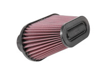K&N Universeel filter - carbonvezel - 2x aansluiting 76mm, 254mm x 130mm bodem, 162mm x 80mm top, 14