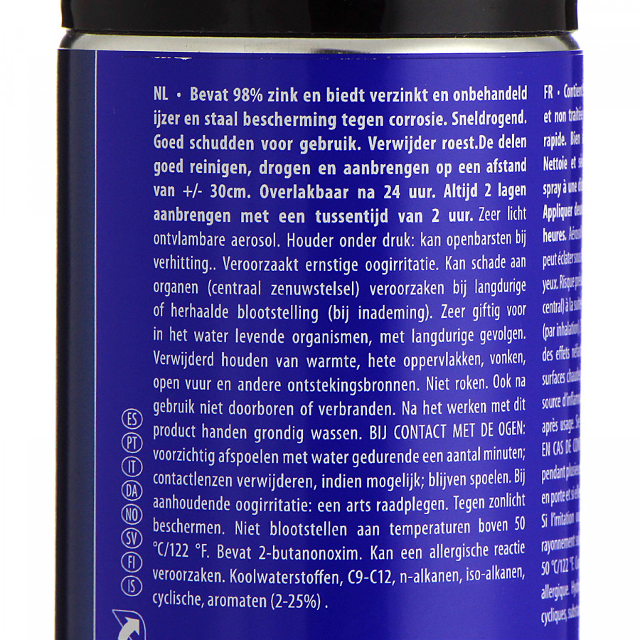 Eurol Zinkspray 400ml | Winparts.nl - Tectyl & stop roest