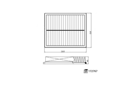 Filtre à air 172767 FEBI