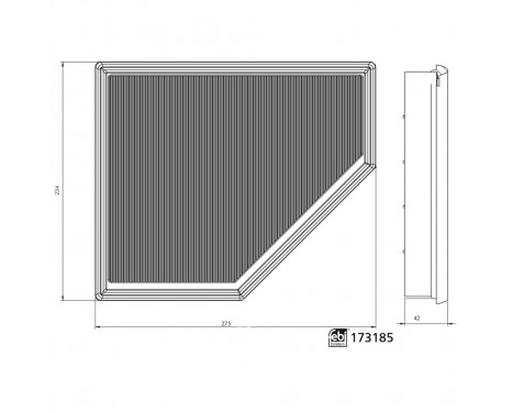 Filtre à air 173185 FEBI