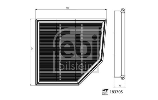 filtre à air 183705 FEBI, Image 3