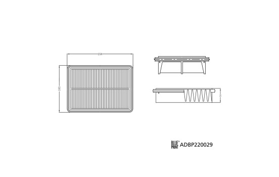 Filtre à air ADBP220029 Blue Print