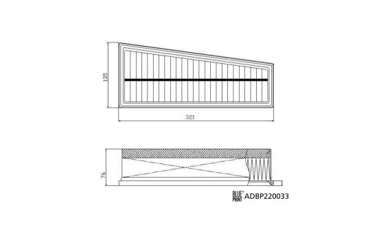 Filtre à air ADBP220033 Blue Print