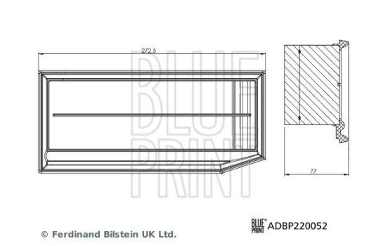 Filtre à air ADBP220052 Blue Print, Image 3