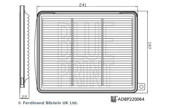 Filtre à air ADBP220064 Blue Print, Image 3