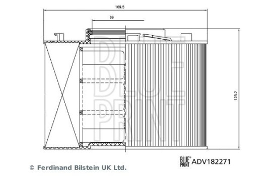 filtre à air ADV182271 Blue Print, Image 4
