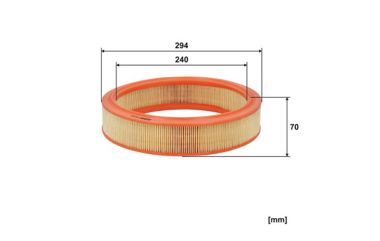 Filtre à air AR 232/1 Filtron, Image 3