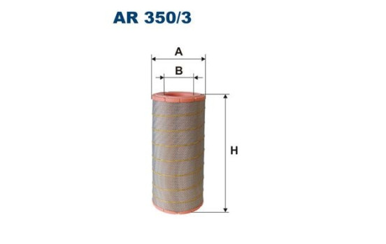 Filtre à air AR 350/3 Filtron