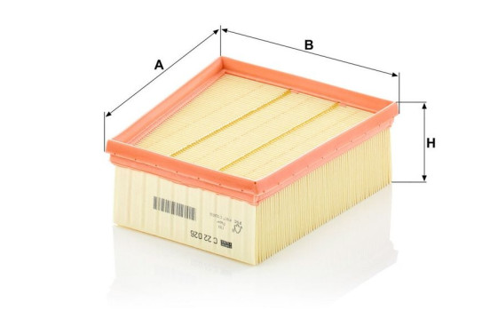 Filtre à air C 22 026 MANN-FILTER, Image 3