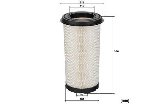 Filtre à air C 22 057 MANN-FILTER, Image 2
