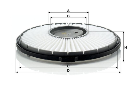 Filtre à air C 2226 MANN-FILTER, Image 3