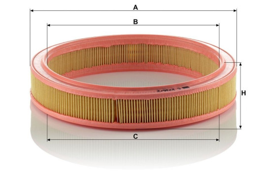 Filtre à air C 2736/2 MANN-FILTER, Image 3