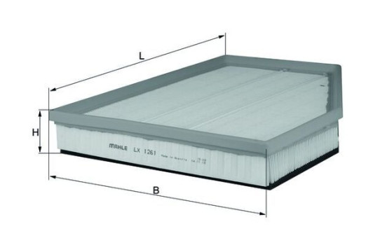 Filtre à air LX 1261 Mahle, Image 3