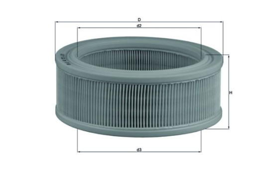 Filtre à air LX 140 Mahle, Image 2