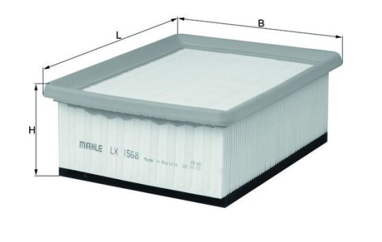 Filtre à air LX 1568 Mahle, Image 3