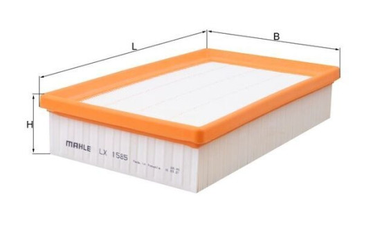 Filtre à air LX 1585 Mahle, Image 3