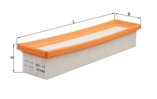 Filtre à air LX 1655 Mahle, Image 3