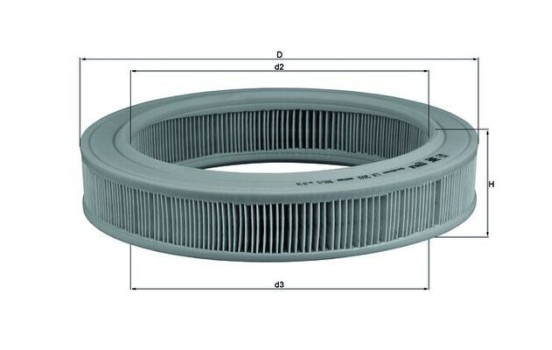 Filtre à air LX 203 Mahle, Image 3