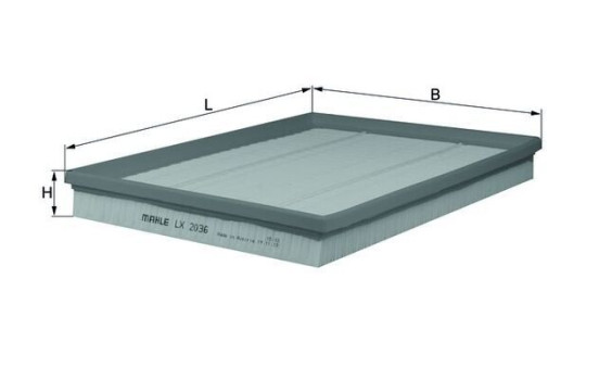 Filtre à air LX 2036 Mahle, Image 2