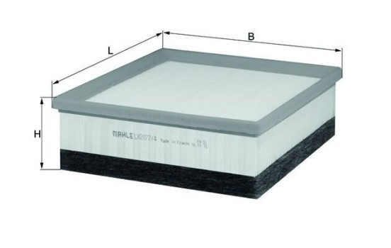 Filtre à air LX 2077/4 Mahle, Image 2