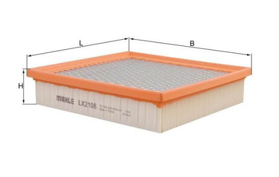 Filtre à air LX 2108 Mahle, Image 3
