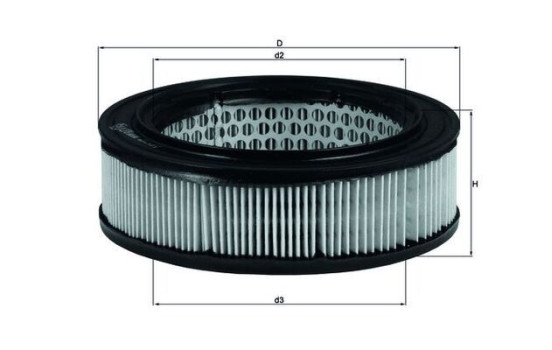 Filtre à air LX 278 Mahle, Image 2