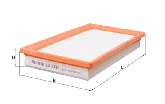 Filtre à air LX 3148 Mahle, Image 2
