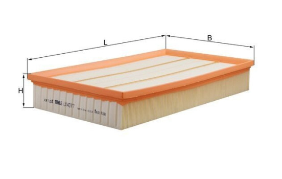 Filtre à air LX 4077 Mahle, Image 2