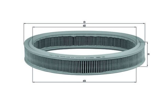 Filtre à air LX 527 Mahle, Image 2