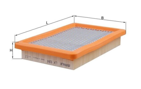 Filtre à air LX 534 Mahle, Image 3