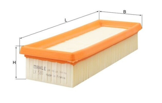 Filtre à air LX 580 Mahle, Image 3
