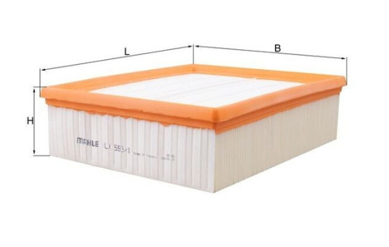 Filtre à air LX 593/1 Mahle, Image 2