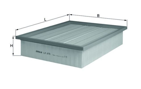 Filtre à air LX 678 Mahle, Image 3