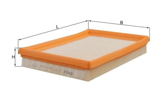 Filtre à air LX 687 Mahle, Image 3