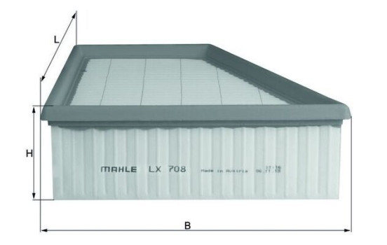 Filtre à air LX 708 Mahle, Image 4