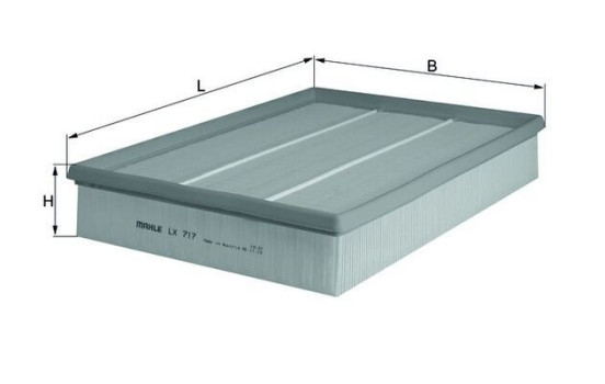 Filtre à air LX 717 Mahle, Image 3