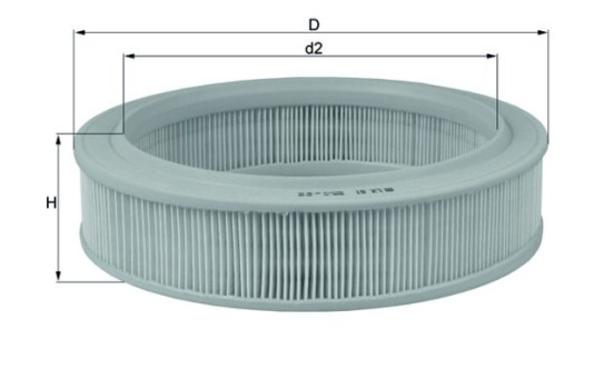 Filtre à air LX 81 Mahle, Image 2