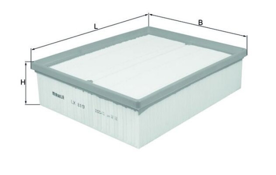 Filtre à air LX 819 Mahle, Image 4