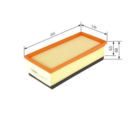 Filtre à air S0121 Bosch, Image 6