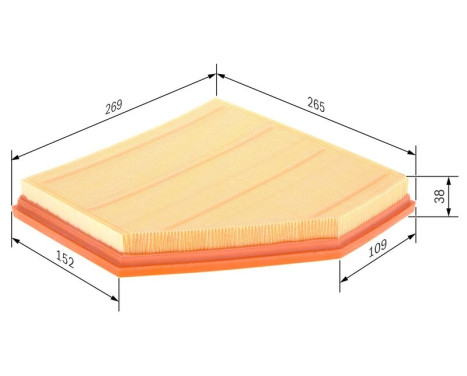 Filtre à air S0270 Bosch, Image 5