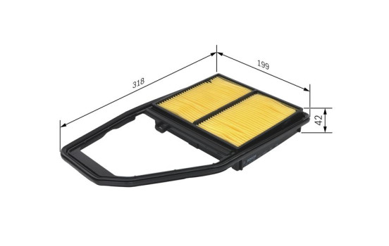 Filtre à air S3322 Bosch, Image 2