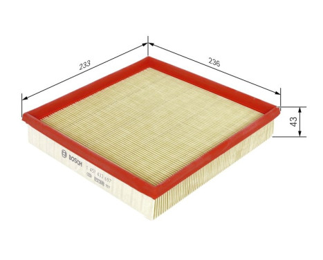 Filtre à air S3697 Bosch, Image 6