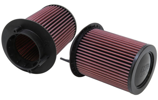 Filtre de remplacement K&N compatible avec Audi R8 4.2L V8 2009-2012 (lot de 2) (E-0668) K&N
